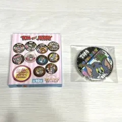 オンラインストア完売品 トムとジェリー　金バッジ　缶バッジ　トム