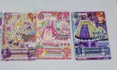 アイカツ ブランド3枚セット ロリゴシック　サングリアロッサ　ドリーミークラウン