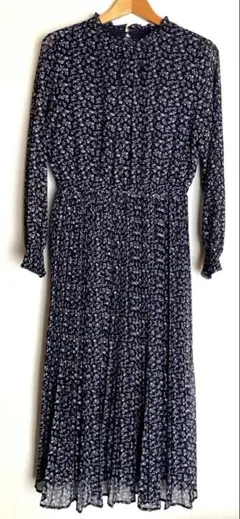 GLACIER 花柄 長袖 ロングワンピース L