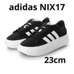 美品 23㎝ グランドコートプラットフォーム adidas NIX17 ブラック