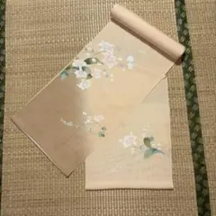 絽 付け下げ 反物 手描き友禅 アイボリー - メルカリ