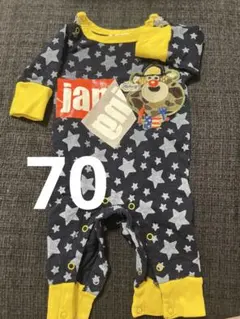 【70cm】星柄ロンパース