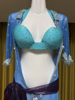 最高級 エジプト製 ベリーダンス ハーレム ドレス カフタン ガラベーヤ