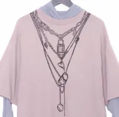 Acne Studiosネックレスプリントフーディ パーカー Tシャツのサムネイル