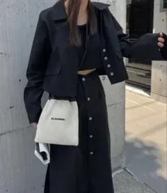 値下げ中【新品タグ付】willfully セットアップ ジャケット スカート 黒