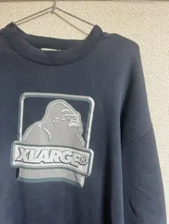 X-Large希少 90s 初期ロゴ　XLARGE ネイビー トレーナー L