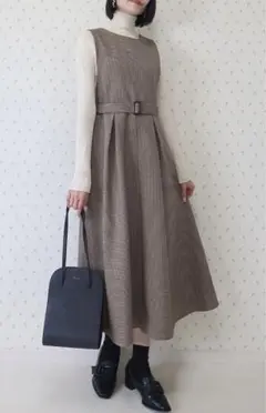 aラインワンピース ノースリーブ