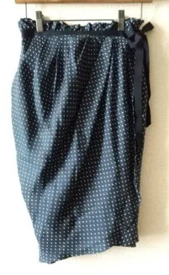 【美品】 Ballsey★シルク ラップスカート ドット 38