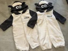 美品 ひつじのショーン ロンパース 50〜70 2着セット