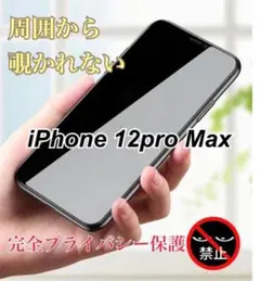 iPhone 12 Pro Max 覗き見防止 全面保護 強化 ガラスフィルム