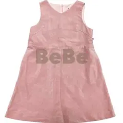 BeBe べべ コーデュロイ ジャンパースカート ワンピース ピンク 130