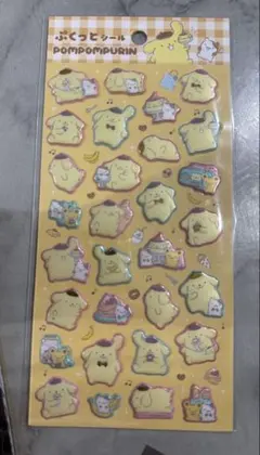 ポムポムプリン ぷくっとシール