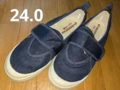 MOONSTAR ネイビー 上履き 24.0cm