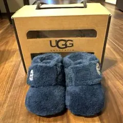 新品未使用☆UGG ベビーシューズ ネイビー フリース 0-6m