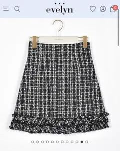 evelyn 裾フリルミニスカート エブリン スカート