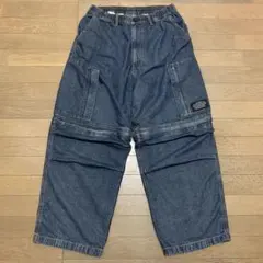 ジーユー×アンダーカバー.コンバーチブルワイドカーゴデニムパンツ.L