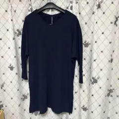 HK WORKS LONDON Vネックニット ネイビー Mサイズのサムネイル