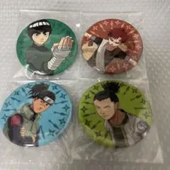 NARUTO × 大丸 DAIMARU 缶バッジ 我愛羅　シカマル　リー　イルカ