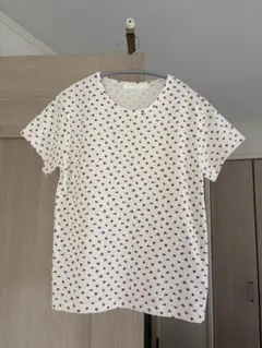 brandy melville 花柄 半袖Tシャツ ホワイトのサムネイル