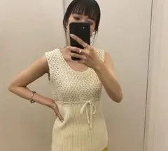 VINTAGE MESH KNIT TOPS 【CLANE】クラネ