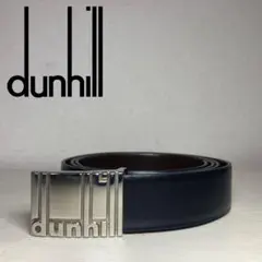 dunhill × イタリア製 極上レザーと高級バックルの逸品 DUNHILL メンズ レザー セカンドバッグ ブラック イタリア製