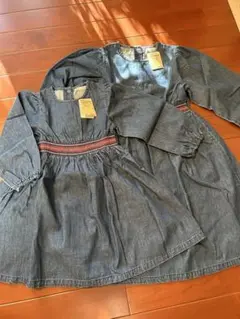 【新品】ダディオダディ　デニムワンピース　姉妹お揃い　110サイズ　140サイズ