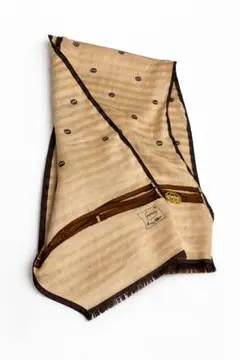 GUCCI グッチ シルクスカーフ ヴィンテージ ロゴ柄 ストール