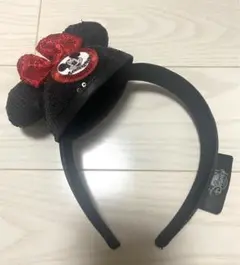 ミニー　ミッキー　カチューシャ 赤いリボン