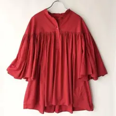 極美品 グレースコンチネンタル フリルヨークボウタイノースリーブ