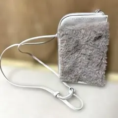 ファー付きスマホショルダーバッグ