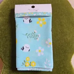 手ぬぐい風タオル　シマエナガ