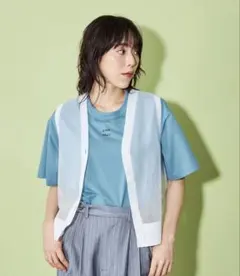 CITEN ボクシー フィット Tシャツ ロゴT ライトブルーのサムネイル