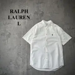 【RALPH LAUREN】ラルフローレン（L）リネンシャツ＊ポニーロゴ刺繍