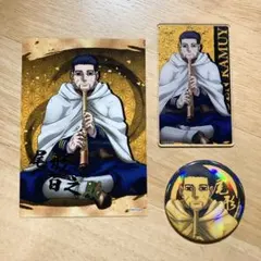 ゴールデンカムイ】尾形百之助　楽器ver. 缶バッジ＆アクリルカード＆ブロマイド