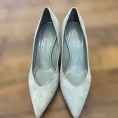 【美品】FABIO RUSCONI グレー スエード ハイヒール