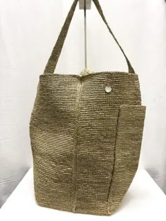 極美品★ MERCIEL メルシエール ラフィア トートバッグのサムネイル