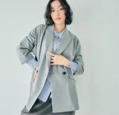 LEPSIM ルーズWブレスト長袖ジャケット