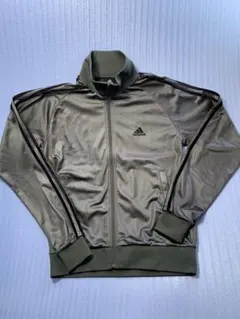 adidas オリーブグリーン ジップアップジャケット