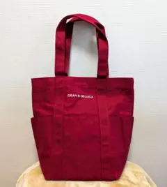 DEAN & DELUCA ディーンアンドデルーカ トートバッグ レッド
