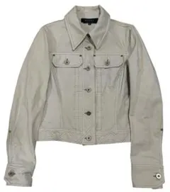 OLD GUCCI コットンデニムジャケット ベージュアイボリーのサムネイル