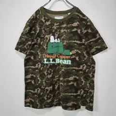 L.L.Bean × PEANUTS　コラボ　半袖　Tシャツ　迷彩　スヌーピーのサムネイル