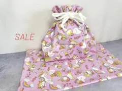 ユニコーンお弁当袋とランチョンマット　小学校　保育園　幼稚園　遠足 ハンドメイド