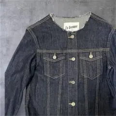 美品SLOBE IENA ノーカラーデニムジャケット