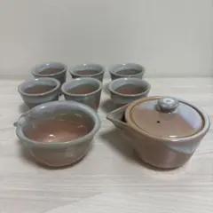 お値下げしました！萩焼 松籟庵城山 煎茶器セット 急須 湯さまし 湯呑