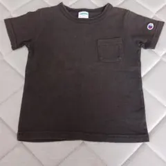Champion キッズ ポケットTシャツ 110cm ブラックのサムネイル