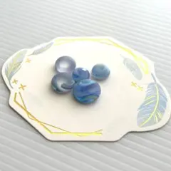 #433 シーグラス ガラスナギット 人工研磨 レース