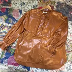 完売品　COEL フリルトップス　リボン付き