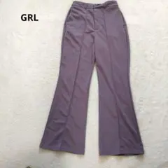 グレイル フレアパンツ パープルセンタープレス きれいめ M