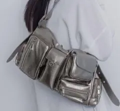 JEANASIS 6ポケットワンショルダーBAG シルバーのサムネイル