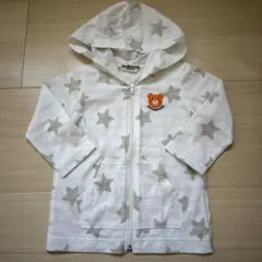 【即日発送】ホットビスケッツ　星柄　フード付き　アウター 80cm